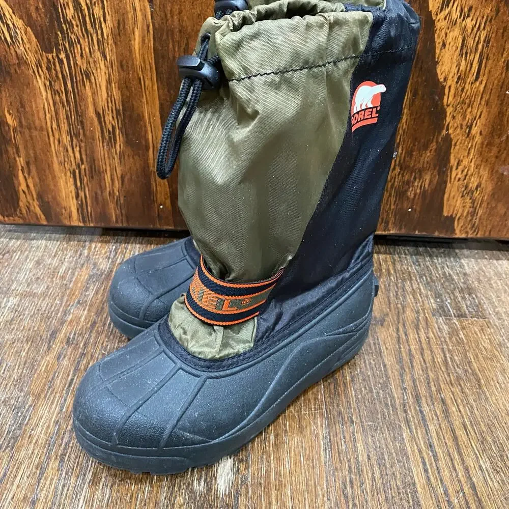 SOREL Winter Flurry Snow Boots Youth Size 4 EU 35 Ice Fox Unisex NY 1698-364